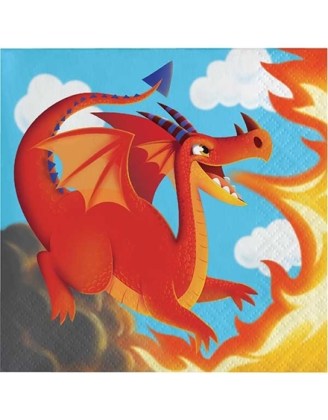 Δράκος (Dragon) Χαρτοπετσέτες Μικρες 25εκ (16 τεμ) για παιδικό πάρτι